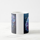 Hydrangeas Floral Lila und blau Kaffeetasse (Mittel)