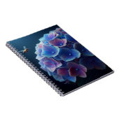 Hydrangeas Floral Lila und blau Notizblock (Rechte Seite)
