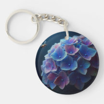 Hydrangeas Floral Lila und blau