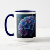 Hydrangeas Floral Lila und blau Tasse (Links)
