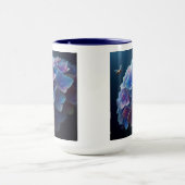 Hydrangeas Floral Lila und blau Tasse (Zentrum)