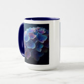 Hydrangeas Floral Lila und blau Tasse (Vorderseite Links)