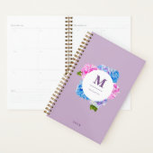 Hydrangeas Floral Wreath | Monogramm Planer (Anzeige)