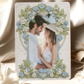 Hydrangeas Foto Jugendstil Hochzeit Einladung