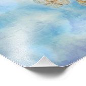 Hydrangeas, gefroren fotodruck (Ecke)