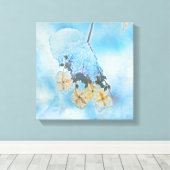 Hydrangeas, gefroren leinwanddruck (Insitu (Holzboden))