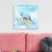 Hydrangeas, gefroren leinwanddruck (Insitu (Wohnzimmer))
