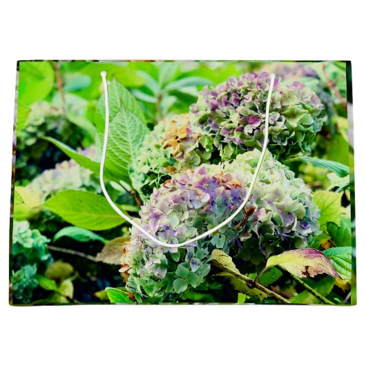 Hydrangeas-Geschenktasche Große Geschenktüte (Vorderseite)