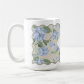 Hydrangeas Girly Delicate Personalisiert Coastal Kaffeetasse (Links)