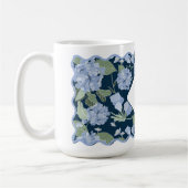 Hydrangeas Girly Delicate Personalisiert Coastal Kaffeetasse (Links)