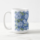 Hydrangeas Girly Delicate Personalisiert Coastal Kaffeetasse (Links)