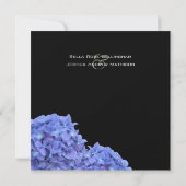 Hydrangeas Hochzeitseinladung Einladung (Rückseite)