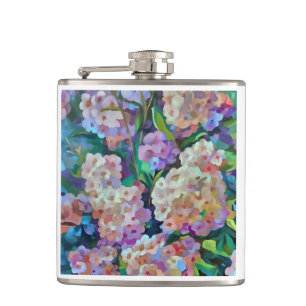 Hydrangeas Hortensia Abstrakte Kunst Flachmann