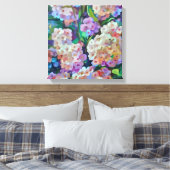 Hydrangeas Hortensia Abstrakte Kunst Leinwanddruck (Insitu (Schlafzimmer))