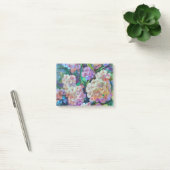 Hydrangeas Hortensia Abstrakte Kunst Post-it Klebezettel (Büro)