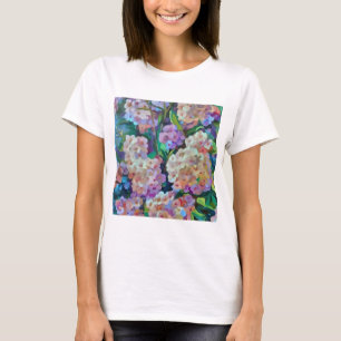 Hydrangeas Hortensia Abstrakte Kunst T-Shirt
