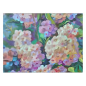 Hydrangeas Hortensia Abstrakte Kunst Tischdecke (Vorderseite (Horizontal))