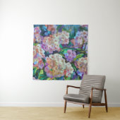 Hydrangeas Hortensia Abstrakte Kunst Wandteppich (Beispiel (Horizontal))