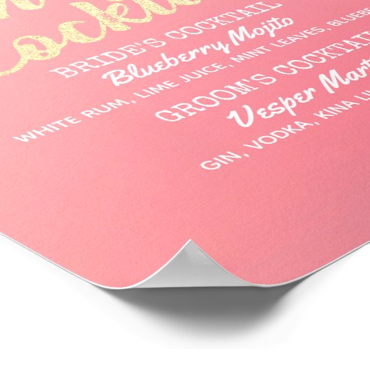 Hydrangeas (Hydrangeas) für den Cocktail bei Hochz Poster (Ecke)