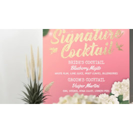 Hydrangeas (Hydrangeas) für den Cocktail bei Hochz Poster