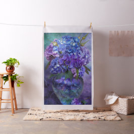 Hydrangeas im Hydrangea-Vasen-Kunst-Gewebe Stoff