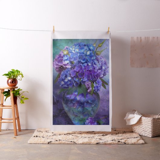 Hydrangeas im Hydrangea-Vasen-Kunst-Gewebe Stoff (Beispiel)