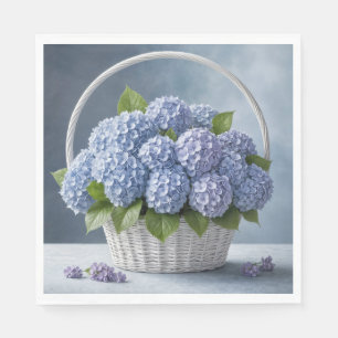 Hydrangeas im Korb Serviette
