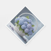 Hydrangeas im Korb Serviette (Ecke)