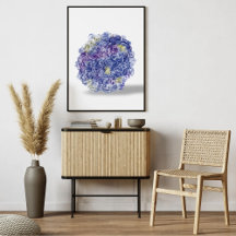 Hydrangeas in Aquarellen - Kunstdrucken von Blumen