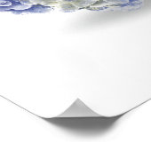 Hydrangeas in Aquarellen - Kunstdrucken von Blumen Poster (Ecke)