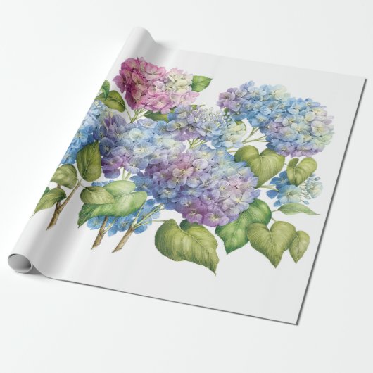 Hydrangeas in Bloom Geschenkpapier (Ungerollt)
