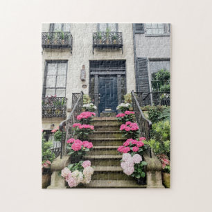 Hydrangeas in der Gordon Street  Savannah Puzzle
