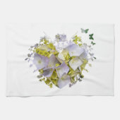 Hydrangeas in einer Herzerkrankung Geschirrtuch (Horizontal)