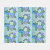 Hydrangeas in einer Vase Fleecedecke (Vorderseite (Horizontal))