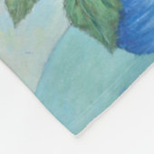 Hydrangeas in einer Vase Fleecedecke (Ecke)