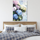Hydrangeas in fetten Strichen Leinwanddruck (Insitu (Schlafzimmer))