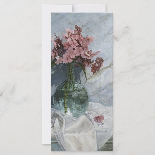 Hydrangeas in Sea Glass Greeting Card (Vorderseite)