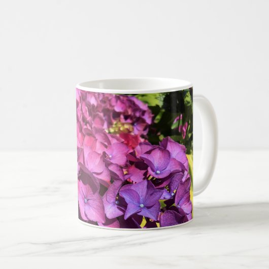 Hydrangeas Kaffeetasse (VorderseiteRechts)