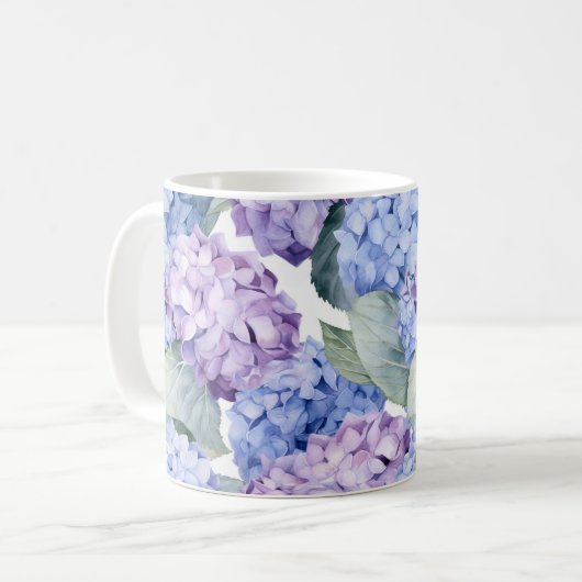 Hydrangeas Kaffeetasse (Vorderseite Links)