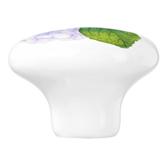 Hydrangeas Keramikknauf (Seitenansicht)