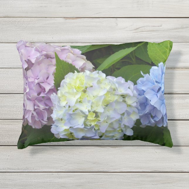 Hydrangeas Kissen Für Draußen (Vorderseite)