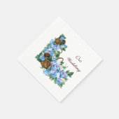 Hydrangeas-Korb Serviette (Ecke)