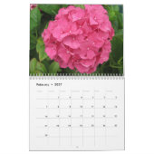 Hydrangeas-kundengerechter Blumen-Kalender Kalender (Feb 2027)
