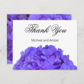 Hydrangeas Lavender lilac Dankeskarte (Vorne/Hinten)