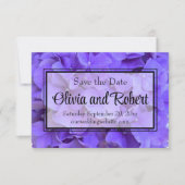 Hydrangeas Lavender lilac Save The Date (Vorderseite)