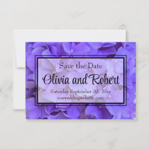 Hydrangeas Lavender lilac Save The Date