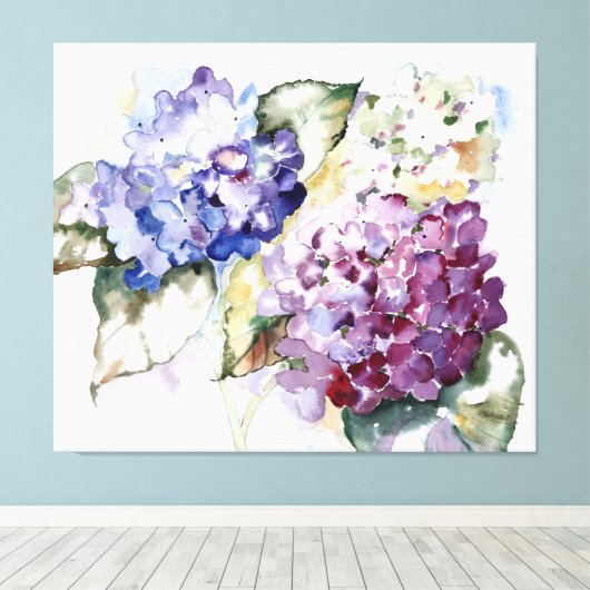 Hydrangeas Leinwanddruck (Insitu (Holzboden))