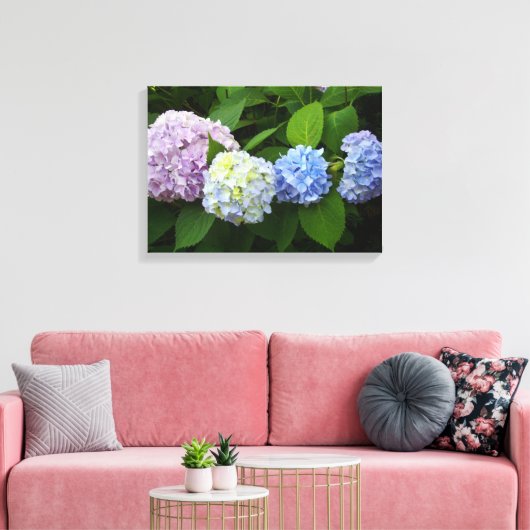 Hydrangeas Leinwanddruck (Insitu (Wohnzimmer))