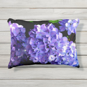 Hydrangeas, lila blauer Blume Kissen Für Draußen