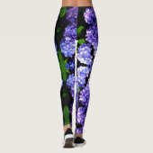 Hydrangeas, lila blauer Blume Leggings (Rückseite)